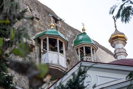 Crimea, Inkerman, 14.09.2019: Inkerman cave monastery in Crimea.