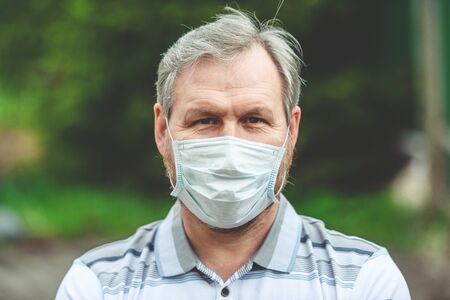 Human, quarantine period and medical mask-coronavirus pandemic.
