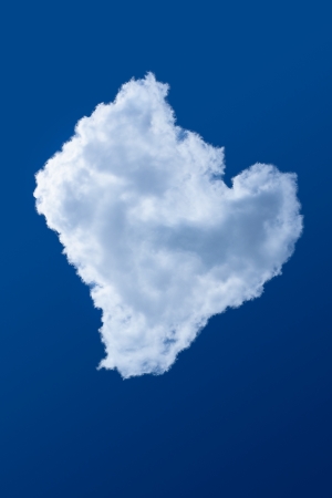 Blue sky and cloudの写真素材
