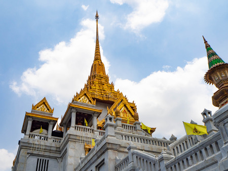 Landmark Temple Thialand,Wat traimit Bangkokの写真素材