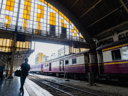Train Station Hua Lamphong,People livingのeditorial素材
