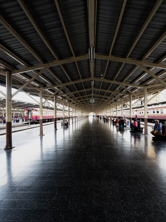 Train Station Hua Lamphong,People livingのeditorial素材