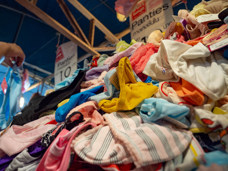Underwear on sale In marketのeditorial素材