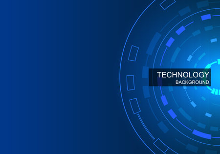 Background technology hi-tech represents the wheel of modern technology stacked together in various ways. is digital innovationのイラスト素材
