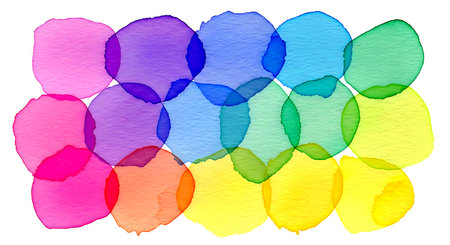 Abstract watercolor background. Colorful watercolor stains. Vector illustration.の素材