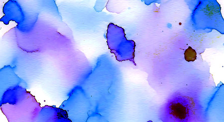 Abstract watercolor background. Hand-drawn illustration. Watercolor painting.の素材
