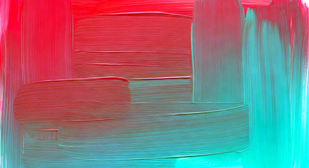 Abstract colorful brushstrokes as background for design with copy space for text or imageの素材