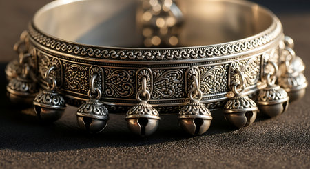 Bracelet for men on a dark background close-up.の素材
