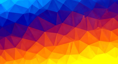 Abstract colorful polygonal background. Triangular design for your businessの素材