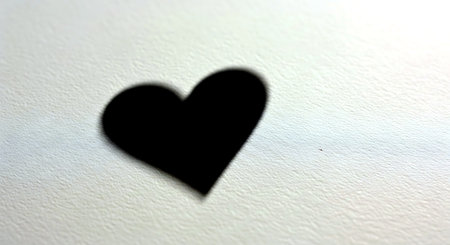 Heart shape on white background. Valentines day. Love concept.の素材