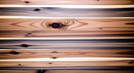 Wooden background with knots and nail holes. Close-up.の素材