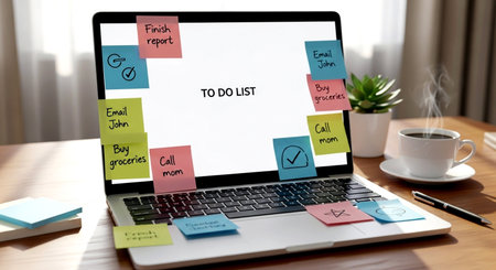 Laptop screen displaying a Toolls conceptの素材