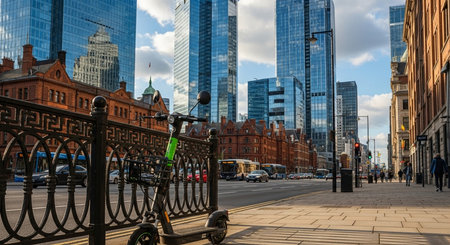 Canary Wharf business districtの素材