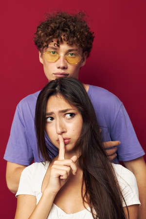 nice guy and girl summer style posing fashion emotions Youth style