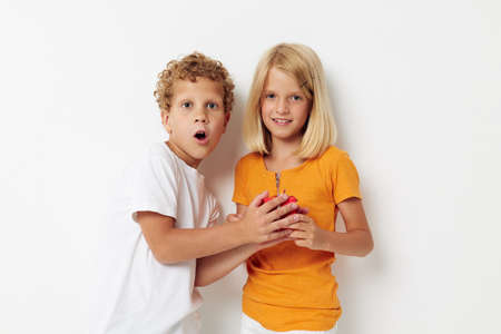 little children gift holiday friendship light background
