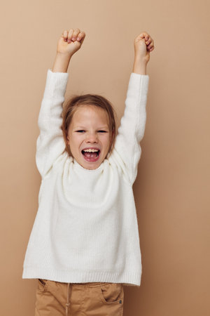 pretty young girl childrens style emotions fun Lifestyle unaltered