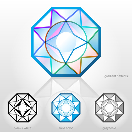 Diamond in top viewのイラスト素材