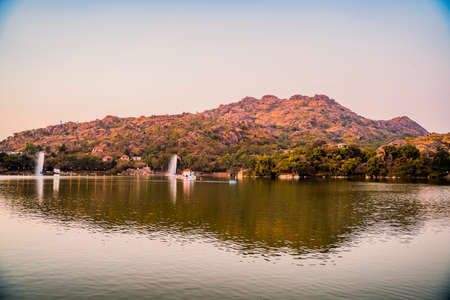 Mount Abu is a hill station in western Indiaâs Rajasthan state, near the Gujarat border.のeditorial素材