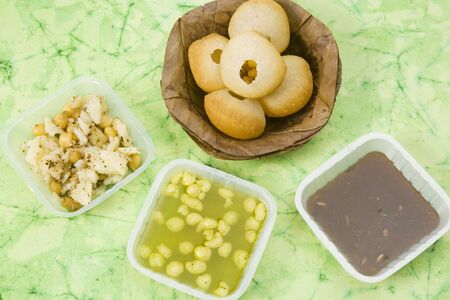 Panipuri or Gol Gappa or Chaatの写真素材