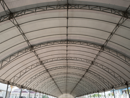 Large outdoor tent ceiling symmetricの写真素材