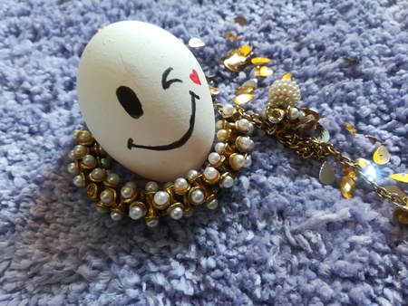 Egg art carftの写真素材