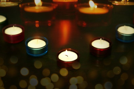 decorative diva during Diwali festival.の写真素材