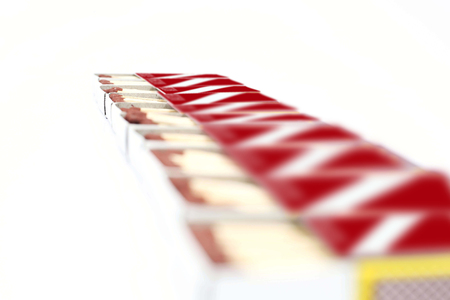 Picture of matches box on the white background.の写真素材