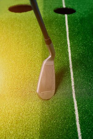 Picture of Golf Stick. Isolated on colorful background.の写真素材