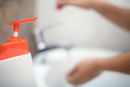 Wash hands with liquid soap gently to stay prevent from backterias and infections