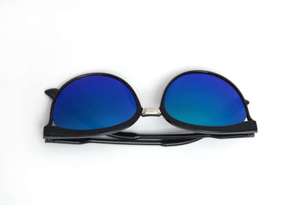 Portrait of Sun Glasses. Isolated on white background.
