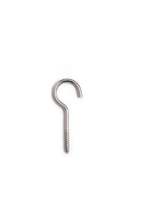 Portrait of Dowel And Screw. Isolated on white background.の写真素材