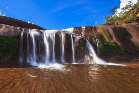 The heightest waterfall in asia locationの写真素材