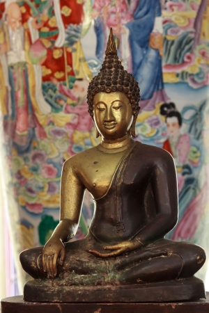 The buddaha make from bronze material の写真素材