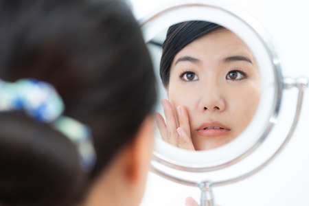 Image of Asian Women's Skin and Healthの写真素材
