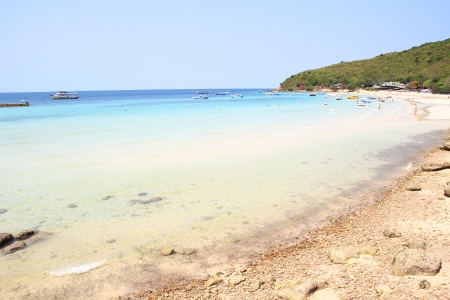 Beautiful beach in Koh Lan Pattaya Chonburi Thailand の写真素材