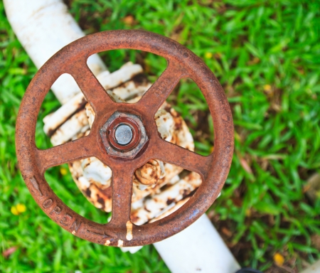 Industrial zone, Steel pipelines and valves againstの写真素材