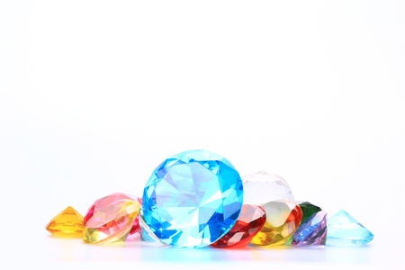 colorful gems の写真素材