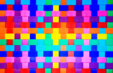 colorful wall plastic lineの写真素材