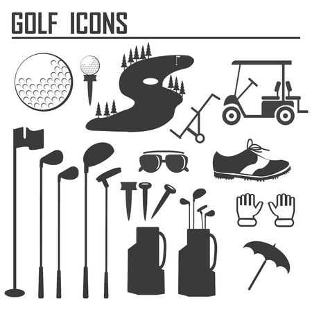 golf icons design over white background vector illustrationのイラスト素材
