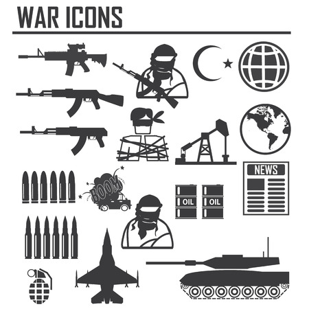 war icon illustration vector sign and symbolのイラスト素材
