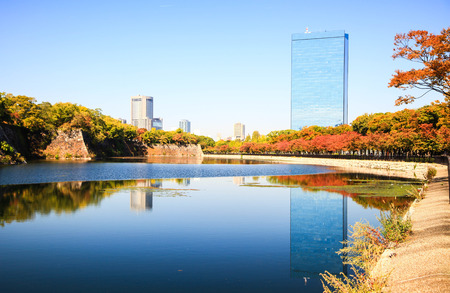Osaka castle parkのeditorial素材