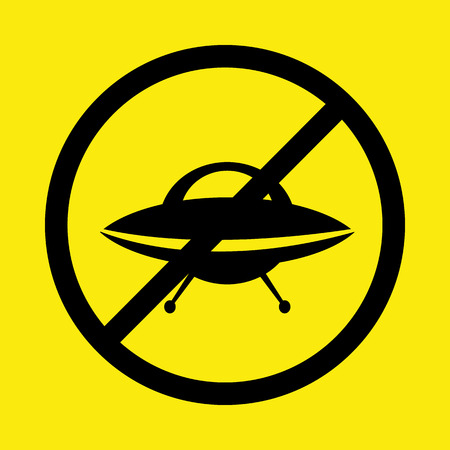 UFO icon. VECTOR illustrationのイラスト素材