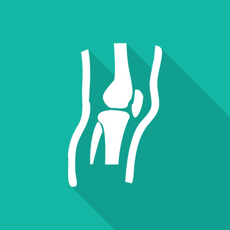 Orthopedic  symbol icon with long shadow.のイラスト素材