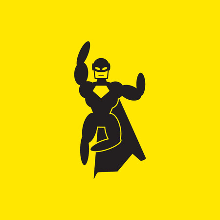 superhero icon illustrationのイラスト素材