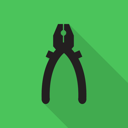 working tools icons with long shadow.のイラスト素材