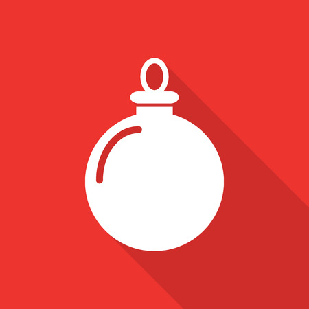 Christmas icons with long shadow.のイラスト素材