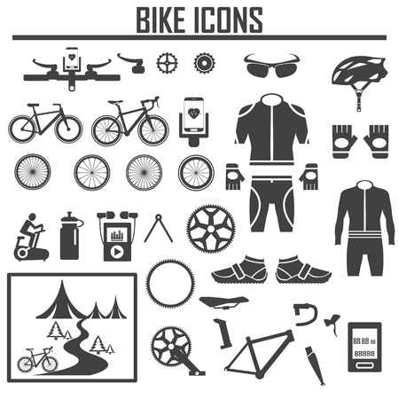 bike icon vector illustration.のイラスト素材