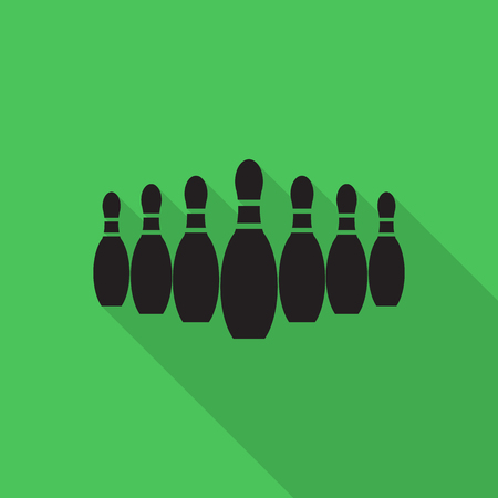 bowling icon vector.のイラスト素材