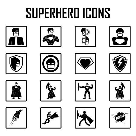 superhero  icon vector.のイラスト素材