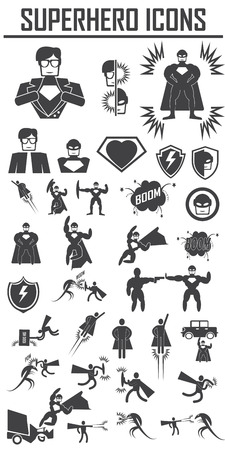 hero  icons .のイラスト素材